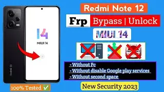 Redmi Note 12 Frp Bypass Without Pc - Easy method | Without Second Space, no disable || New security