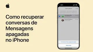 Como recuperar conversas de Mensagens apagadas no iPhone | Suporte da Apple