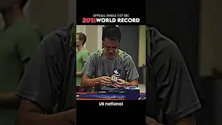 Official single 7.07 sec US national record 2015 #rubikscube #shorts