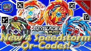 New 4 SPEEDSTORM Qr-Codes | Новые 4 SPEEDSTORM Qr-Кода - Beyblade Burst Surge