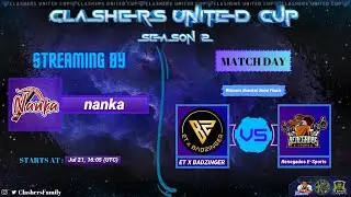 🔴ET X BADZINGER vs Renegados E-Sports | Clashers United Cup | 1/2