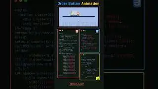 Order Button Animation by html css js