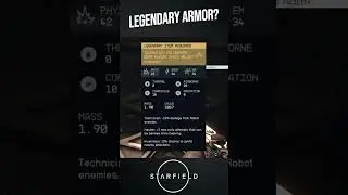 STARFIELD LEGENDARY ARMOR (HOW GOOD IS IT?)