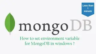 How to set environment variable for MongoDB in windows | MongoDB setting up the Environment Variable