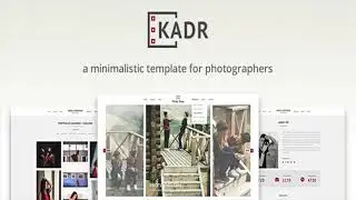 KadR - Minimalistic Template for Photographers | Themeforest Website Templates and Themes