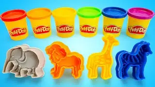 Learning and Creating with Play Doh | Colorful Fun with Animals for Kids 🐻🦒