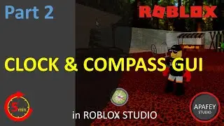 ▶ Compass & Clock in Roblox Studio (Part 2) - How to make GUI easy beginners script tutorial code