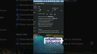 Hide Dock on Mac