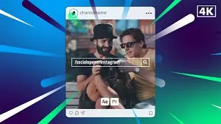 Social Opener Instagram (After Effects - Premiere Pro Mogrts)