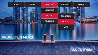 How To Create A Drop Down Menu Using HTML And CSS | HTML Website Tutorials