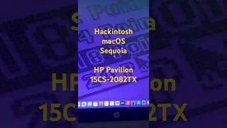 Hackintosh macOS Sequoia 15.0 Developer Beta | HP Pavilion 15cs2082TX #hackintosh #macos