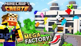 I built a DYE FACTORY in Minecraft Create Mod!