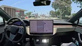 Hands Free Tesla FSD 12.4.1 drives my Dad and I parking spot to parking spot with zero interventions