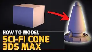 How to model Sci-Fi Cone | 3Ds Max Modeling Tutorial