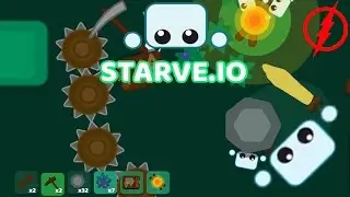 Starve.io - NEW .IO Survival GAME  // Golden sword