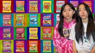 Haribo Gummy Taste Test | Janet and Kate