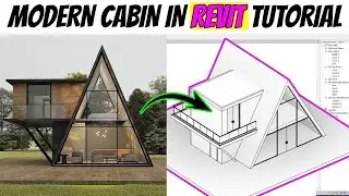 Modern A-Frame Cabin in Revit Tutorial | Easy Way