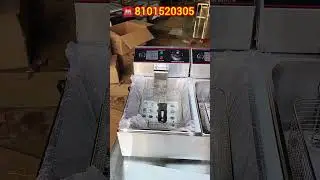 Double Deep Fat Fryer, For Restaurant.call-📌8101520305 @akreetiindustries  @akreeti @creativeability