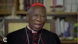 Cardinal Arinze reacts to pope's resignation