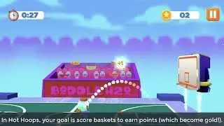 Boddle Arcade Games: Hot Hoops