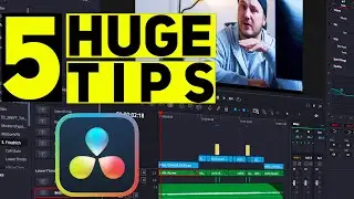 5 MUST KNOW tips for editing in DaVinci Resolve!