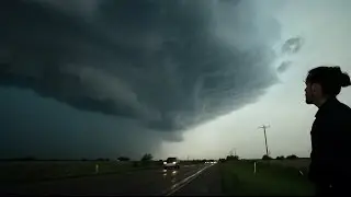 Tornado Surprise & Monster Hail from Creepy Texas Thunderstorms  - VLOG3