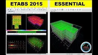 Project 3 Design & Analysis of 4 Stories Building  in ETABS 2015 Essential Training