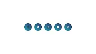 HTML and CSS Social Media Buttons With Awesome Hover Effects