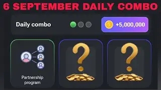 6 SEPTEMBER HAMSTER KOMBAT DAILY COMBO CARDS TODAY