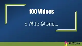 a Mile Stone - 100 Videos