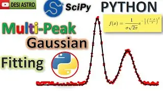 PYTHON For Physicist, Engineer & Mathematician | Multi-Peak Gaussian Fitting With Scipy | DESI ASTRO