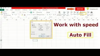 Microsoft Excel   Auto fill   Work with more speed