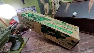 Vintage 1950's Marx - POM POM - Anti Aircraft Cannon Toy IN THE BOX!!!