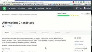 HackerRank | Alternating Characters Solution