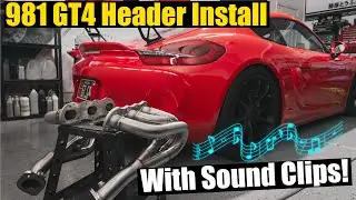 Installing Headers On My Porsche 981 GT4 | Sounds Insane! | Exhaust Sound