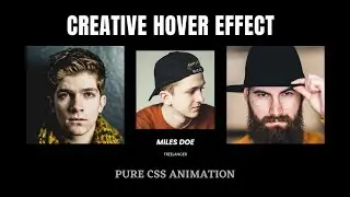 CSS Image Hover Effect | Text Reveal on Hover