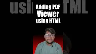 how to embed pdf viewer in website using HTML #html #pdf #website #webpage #coding