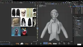 Bringing the Undead to Life in Blender – Live Sculpting! part 1