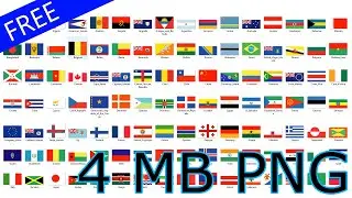 Flags of the World Png Free Download