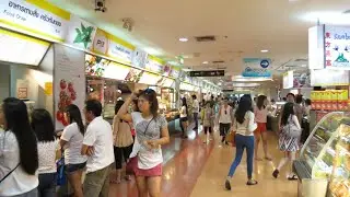 Walking Around Food Court In Bangkok, Thailand