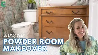 Step By Step Powder Room Makeover