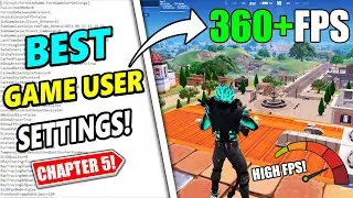 The BEST Game User Settings in Fortnite Chapter 5 Season 2! 🔧 (FPS Boost & LESS Delay)