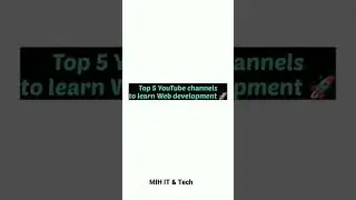 Top 5  best channel to learn web development | Programming | coding