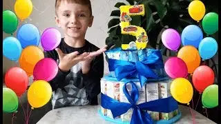 Торт из сладостей в садик Cake from sweets to kindergarten