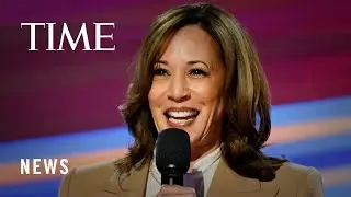 Kamala Harris Makes Appearance on First Night of DNC, Thanks Biden for "Historic Legacy"