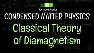 Condensed Matter Physics - Diamagnetism : Classical Theory of Diamagnetism