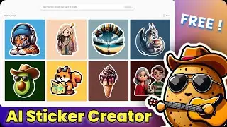 AI Art Generator | Generate CUSTOMIZED Stickers | Microsoft Designer & HitPaw Photo AI