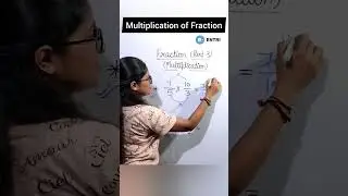 Multiplication of Fraction #shorts #fraction #multiplicationoffractions #fractiontricks