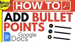 How to make a bullet point in Google Docs