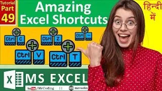 MS-EXCEL-49-Useful Excel Shortcuts 2024 | Top most Excel Shortcut Keys in Hindi | Home tab Shortcuts